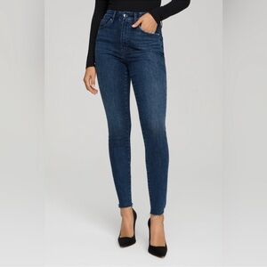 Good American Good Legs Raw Hem Jeans Medium Wash Size‎ 12/31